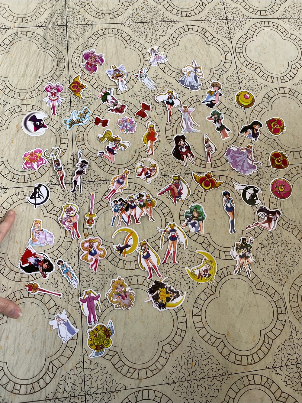 Sailor Moon Vinyl Sticker Lot - Multicolor